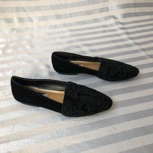 Mootsies tootsies Black Brocade & Velour flats - Sz 7.5